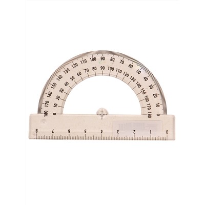 Транспортир прозрачный 8 см ТР-6014