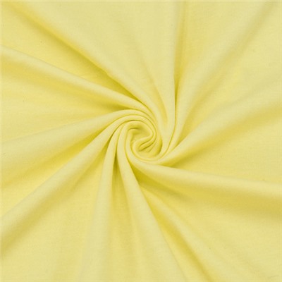 Мерный лоскут кулирка гладкокрашеная М-2013 цвет светло-желтый 1 м